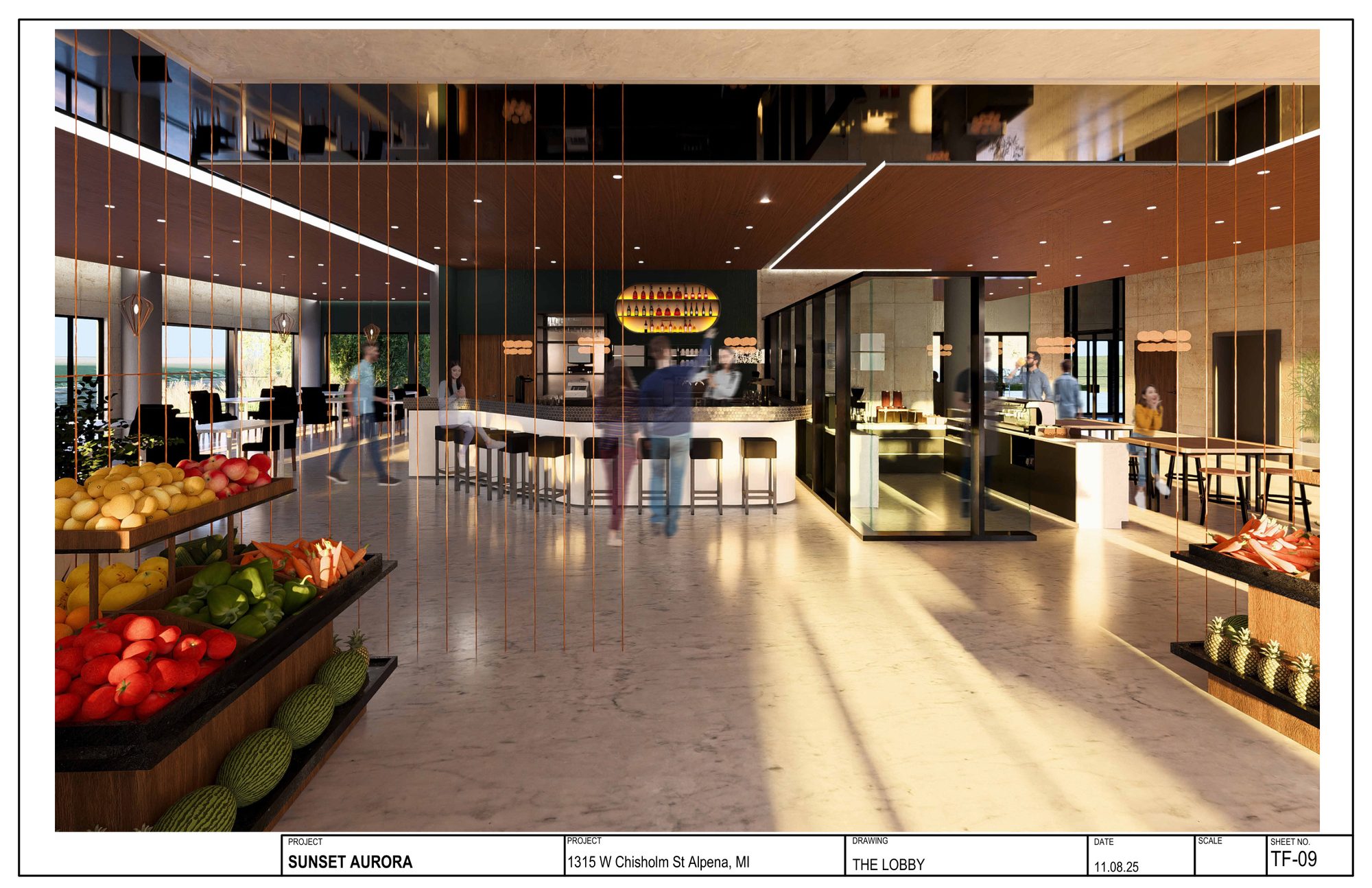 Sunset Aurora, Lobby
