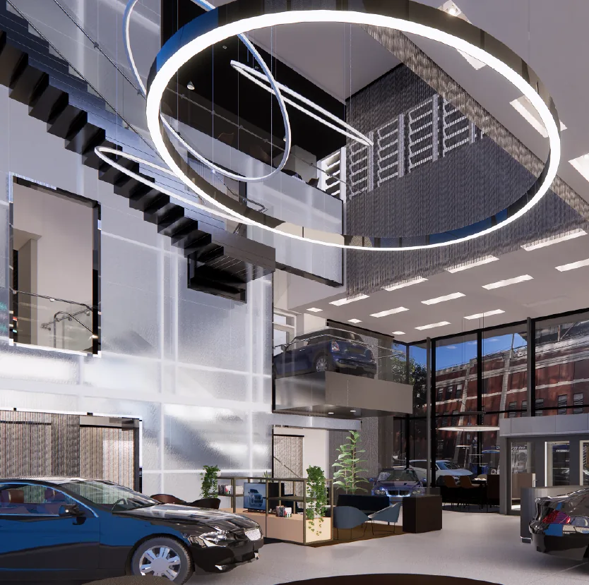 BMW Showroom Manhattan flagship interior