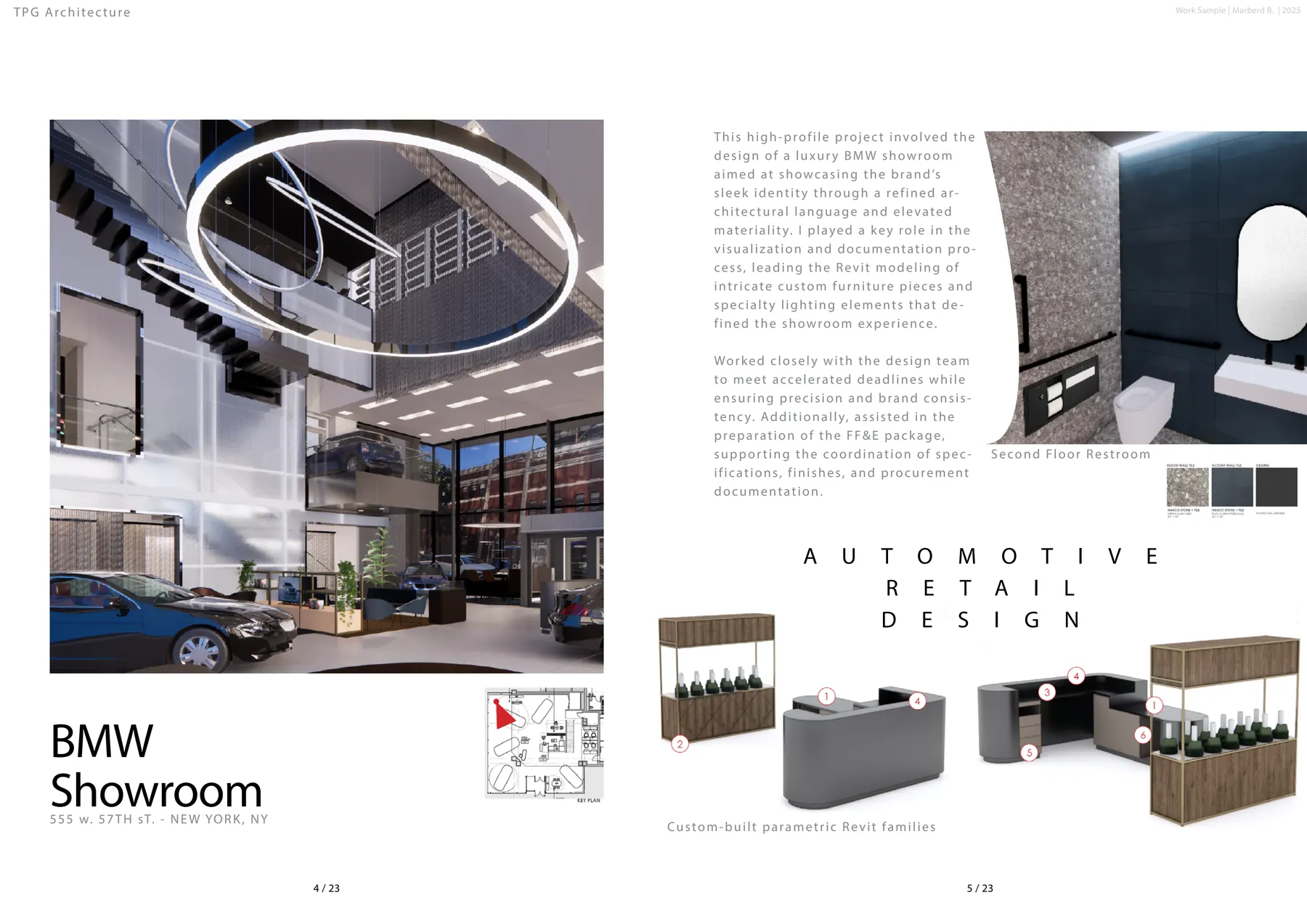 BMW Showroom, layout overview