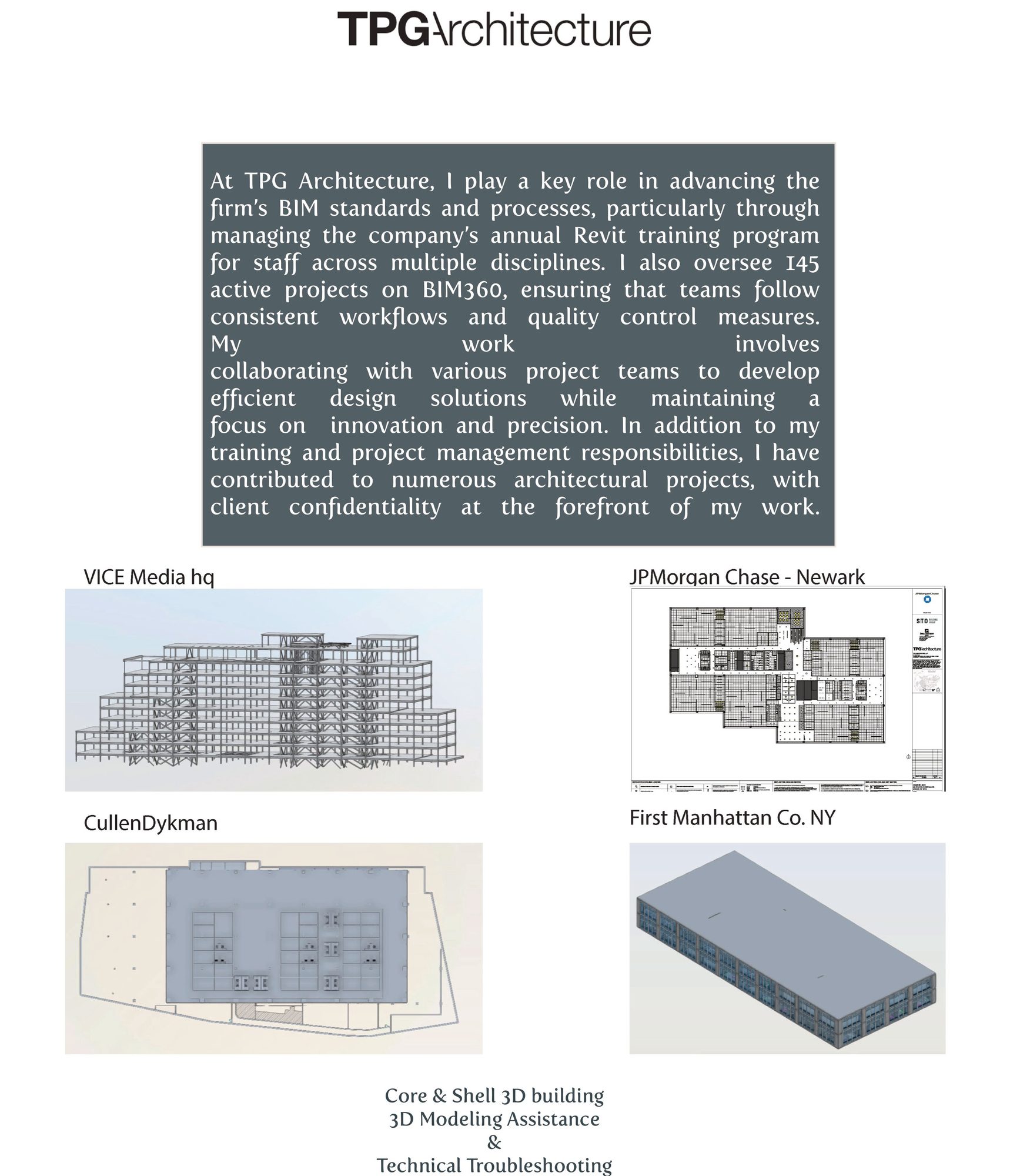TPG Architecture, additional projects